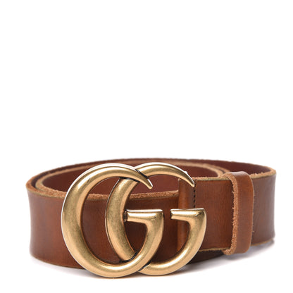 Gucci Faded Calfskin Double G 40mm Belt 80 32 Cuir 1 of 6