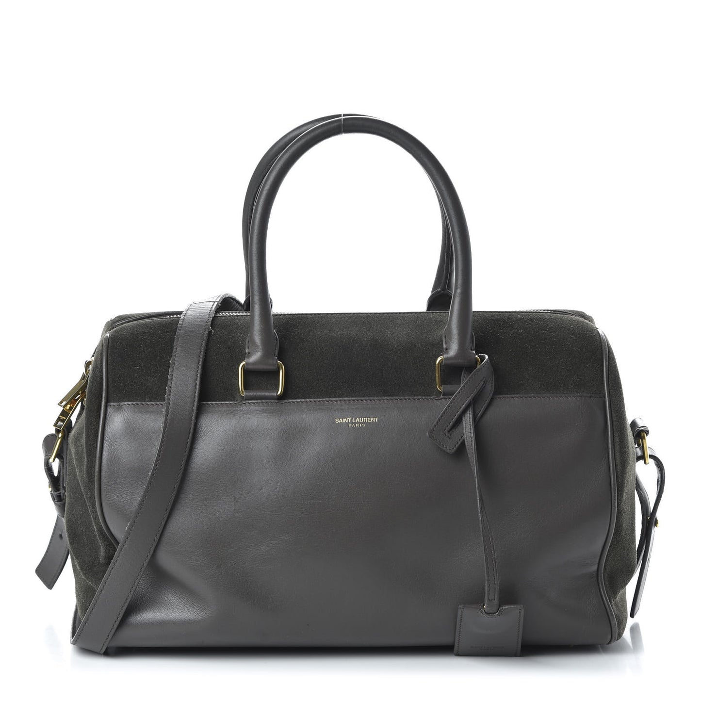 Calfskin Suede Classic Duffle 6 Khaki