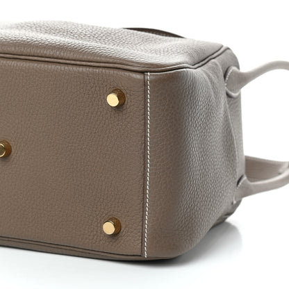 Hermes Taurillon Clemence Lindy 26 Etoupe 14 of 17