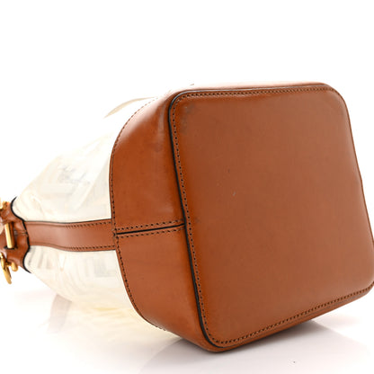 Fendi TPU FF Vitello Aura F is Fendi Grande Mon Tresor Bucket Bag White Cuoio 9 of 12