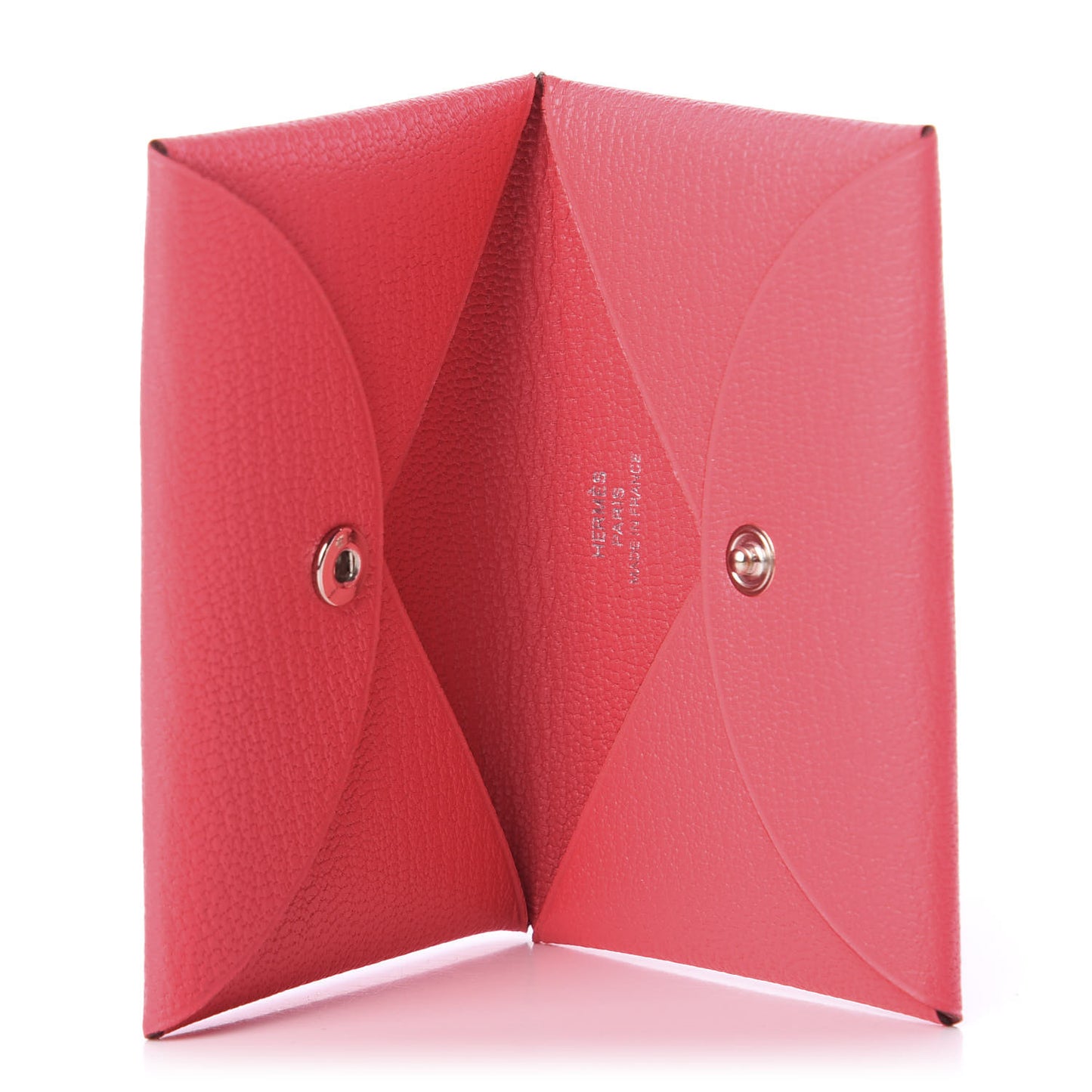 Chevre Mysore Calvi Card Case Rose Lipstick