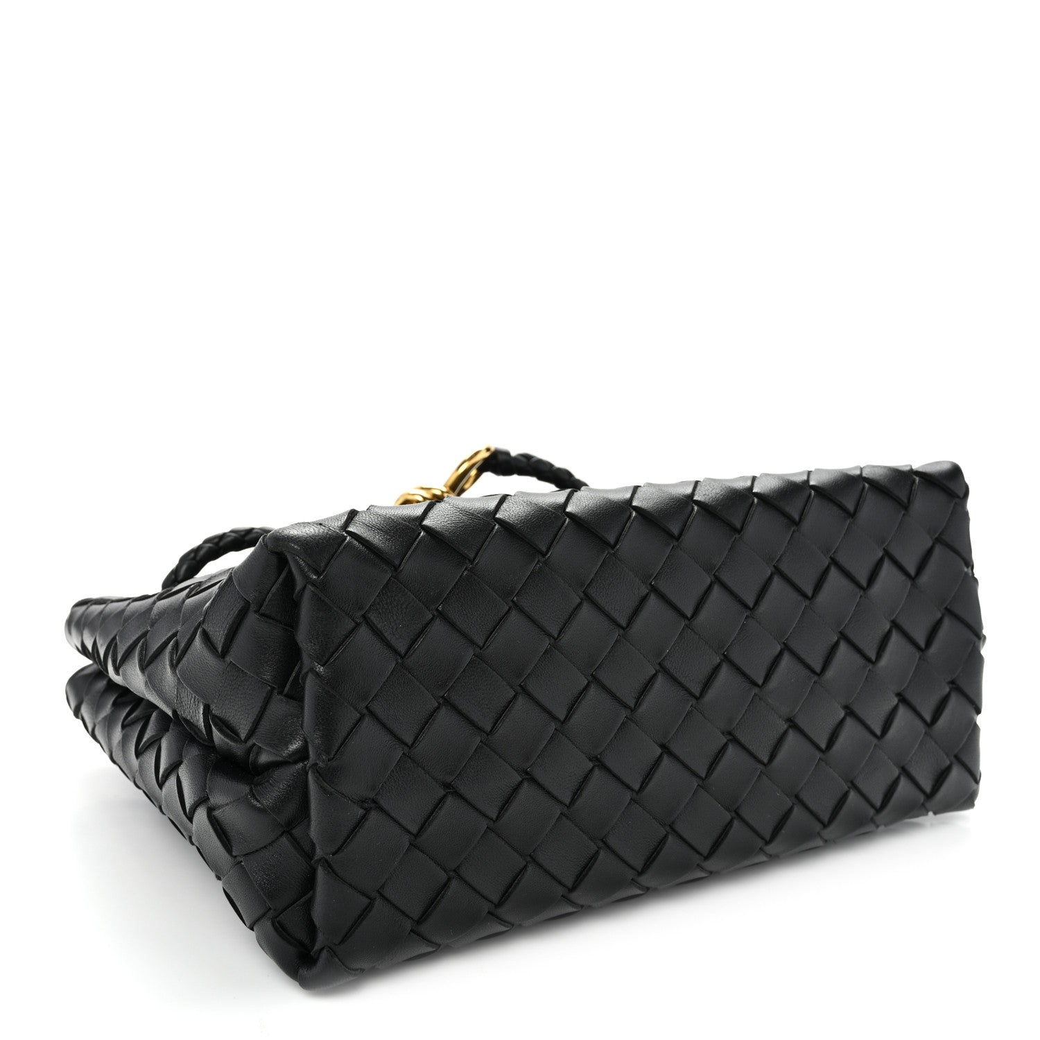 Bottega Veneta Nappa Intrecciato Small Andiamo Shoulder Bag Black 4 of 9