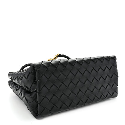 Bottega Veneta Nappa Intrecciato Small Andiamo Shoulder Bag Black 4 of 9