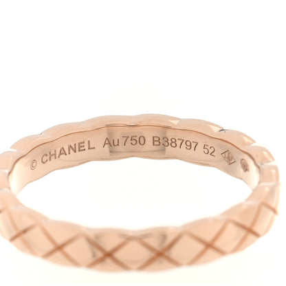 Chanel 18K Beige Gold Mini Coco Crush Ring 52 6 4 of 5