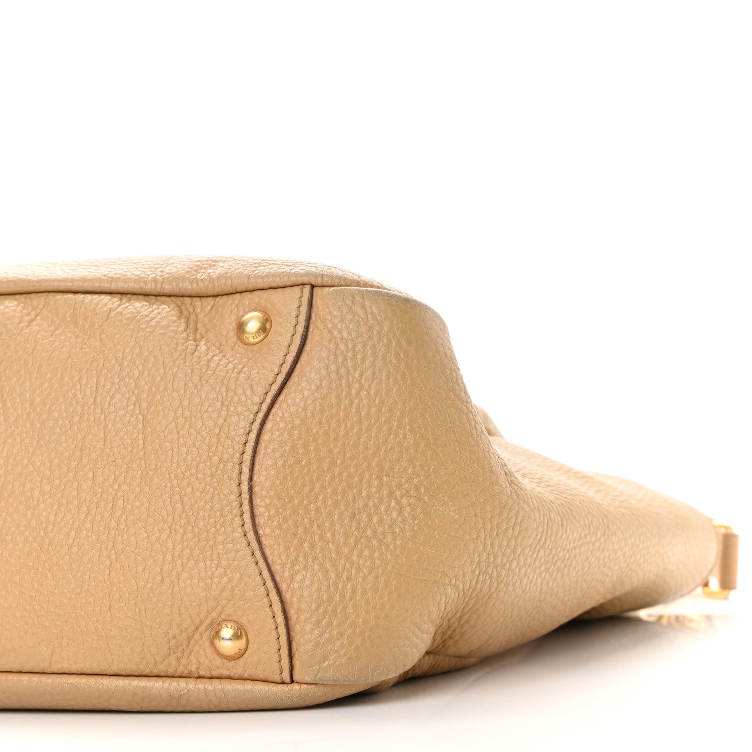 Prada Vitello Daino Side Pocket Hobo Noisette 9 of 12