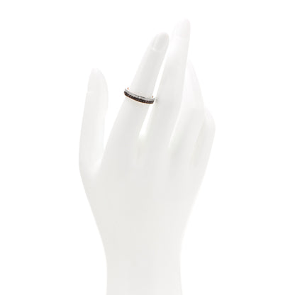 Boucheron 18K Pink White Gold PVD Diamond Quatre Classique Wedding Band Ring 51 5.75 2 of 8