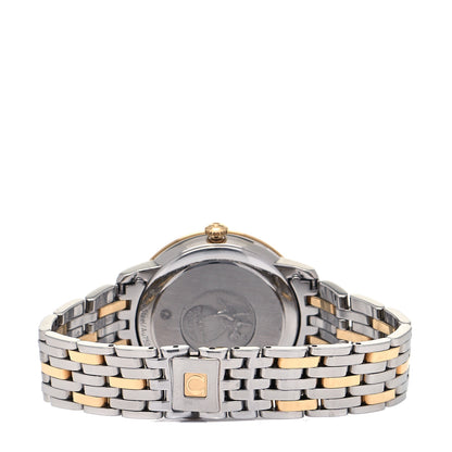 Omega 18K Yellow Gold Stainless Steel Diamond 32mm De Ville Prestige Butterfly Quartz Watch Champagne 424.20.33.60.58.001 3 of 5