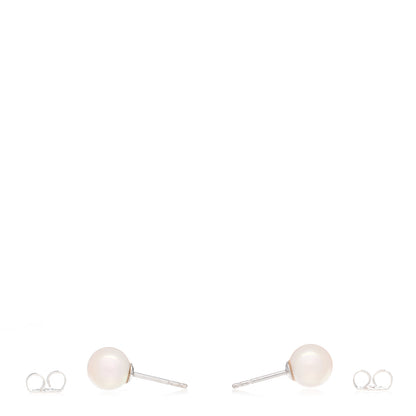 Mikimoto 18K White Gold Akoya Pearl 7.5-8mm Stud Earrings 3 of 4