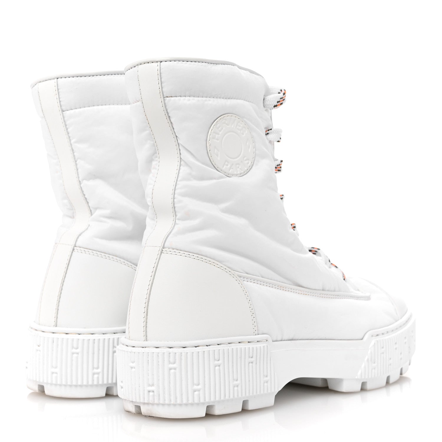Hermes Calfskin Parachute Fresh Ankle Boots 38.5 White 5 of 12