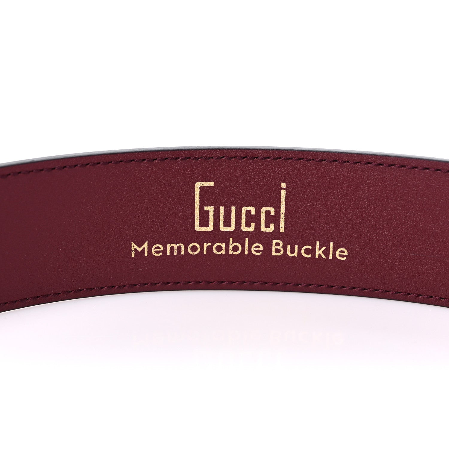 Gucci Ciny Lux Calfskin Patterned Double G 40mm Belt 85 34 Rubicund 6 of 7