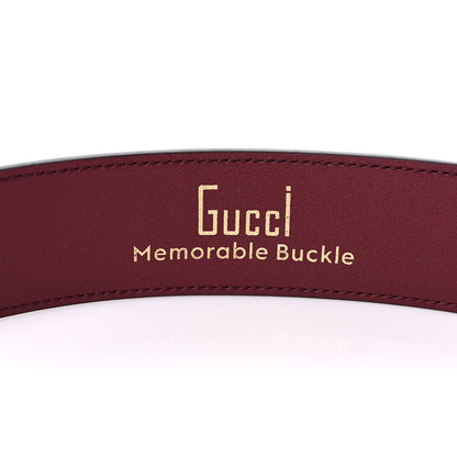 Gucci Ciny Lux Calfskin Patterned Double G 40mm Belt 85 34 Rubicund 6 of 7