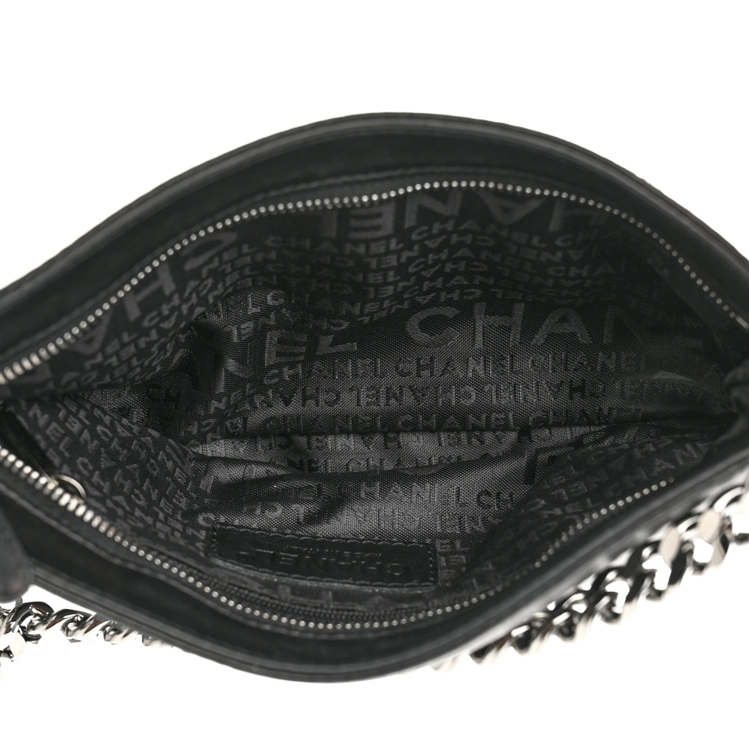 Chanel Calfskin Chain Stitch Clutch Black 5 of 11