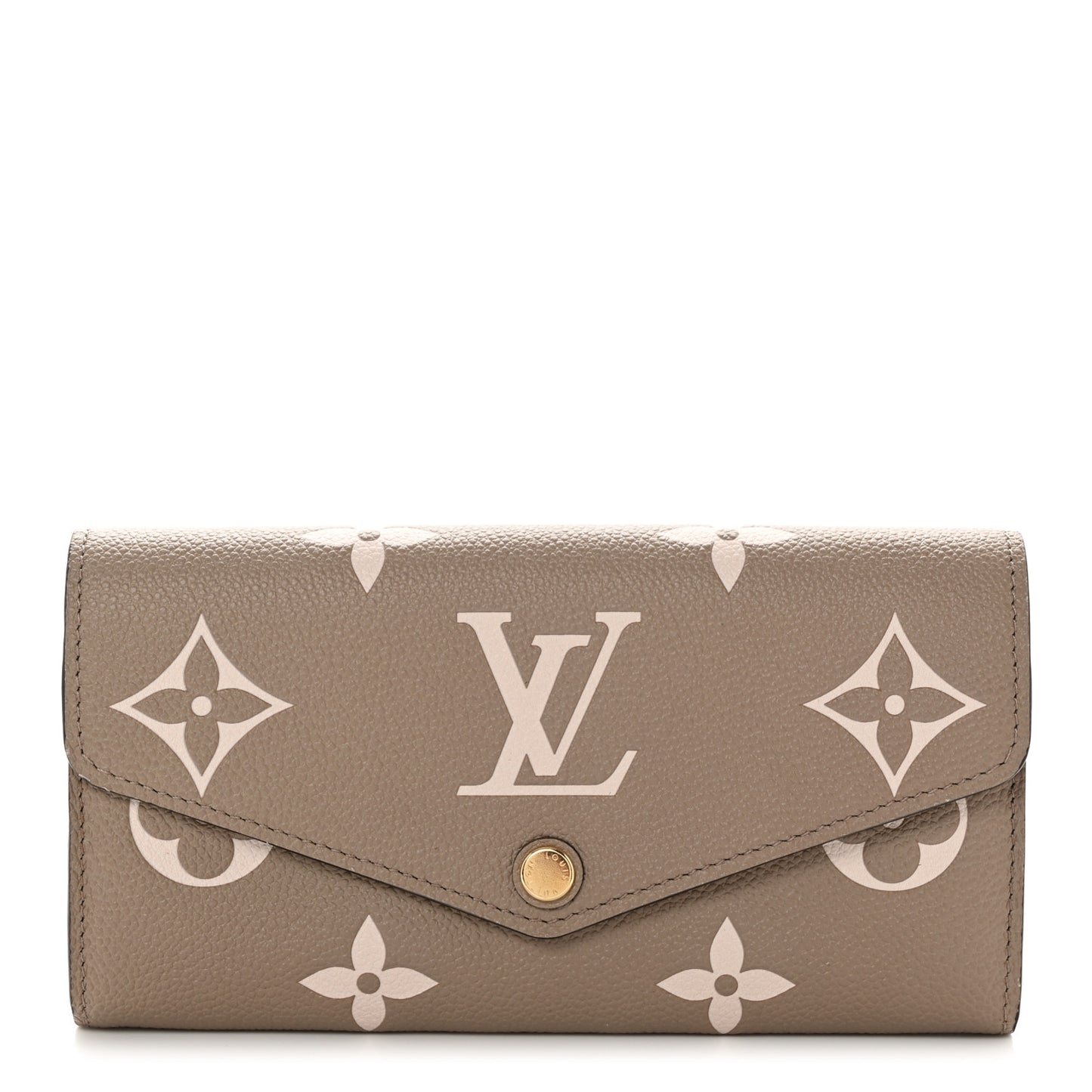 Empreinte Monogram Giant Sarah Wallet Tourterelle Creme