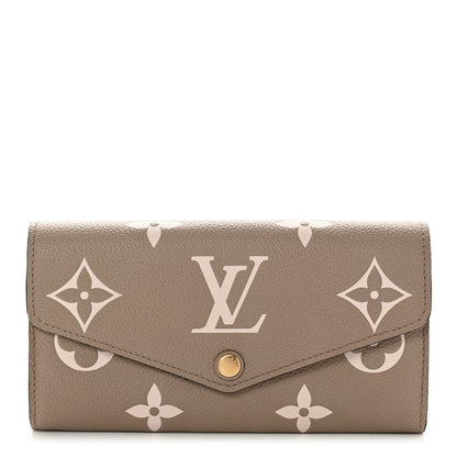Louis Vuitton Empreinte Monogram Giant Sarah Wallet Tourterelle Creme 1 of 7