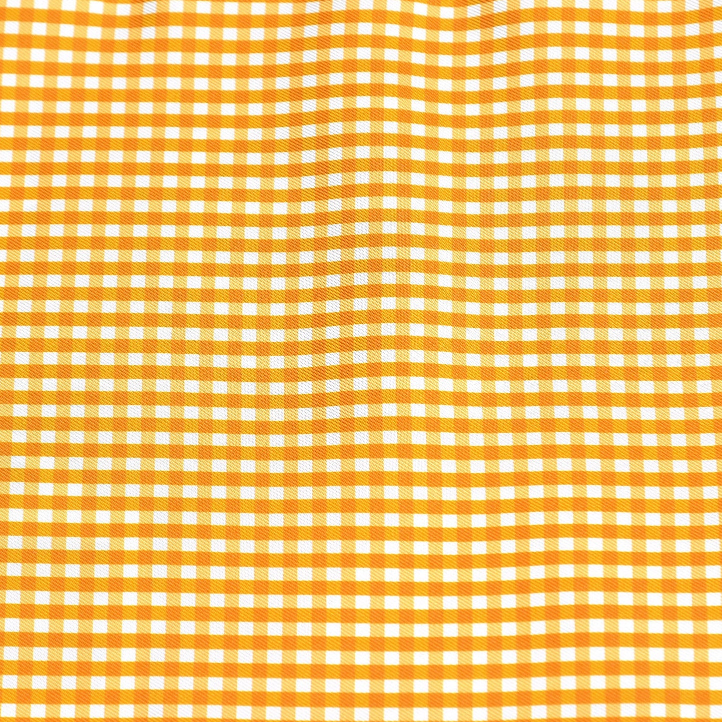 Silk Bouclerie Moderne Vichy Maxi Twilly Jaune Vif Potiron Miel