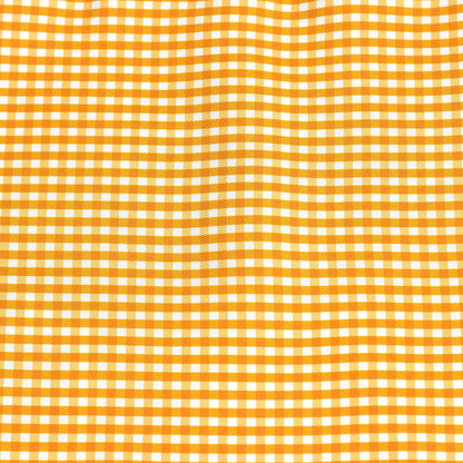 Hermes Silk Bouclerie Moderne Vichy Maxi Twilly Jaune Vif Potiron Miel 6 of 8