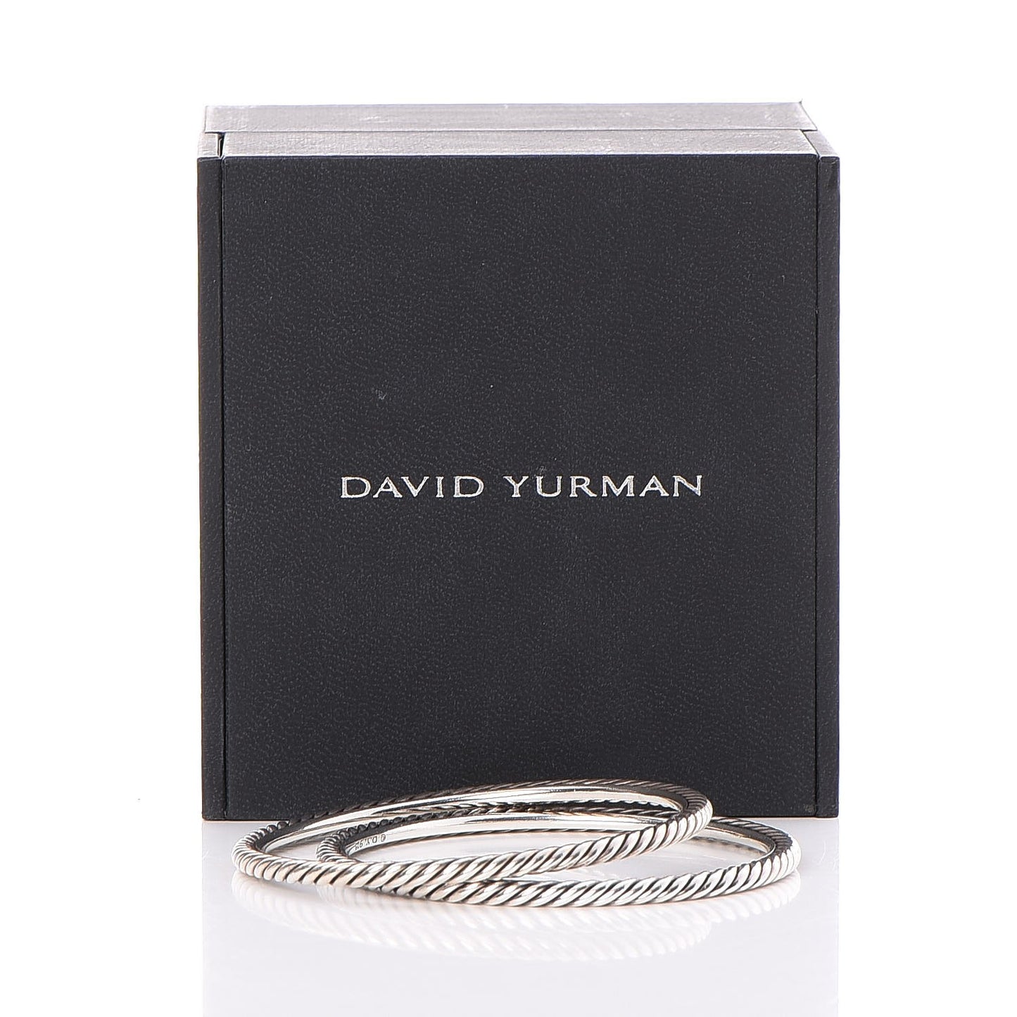 Sterling Silver Cable Classics Bangles Bracelet Set of 2