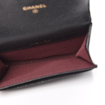 Chanel Caviar Quilted Flap Card Holder Black 5 of 9