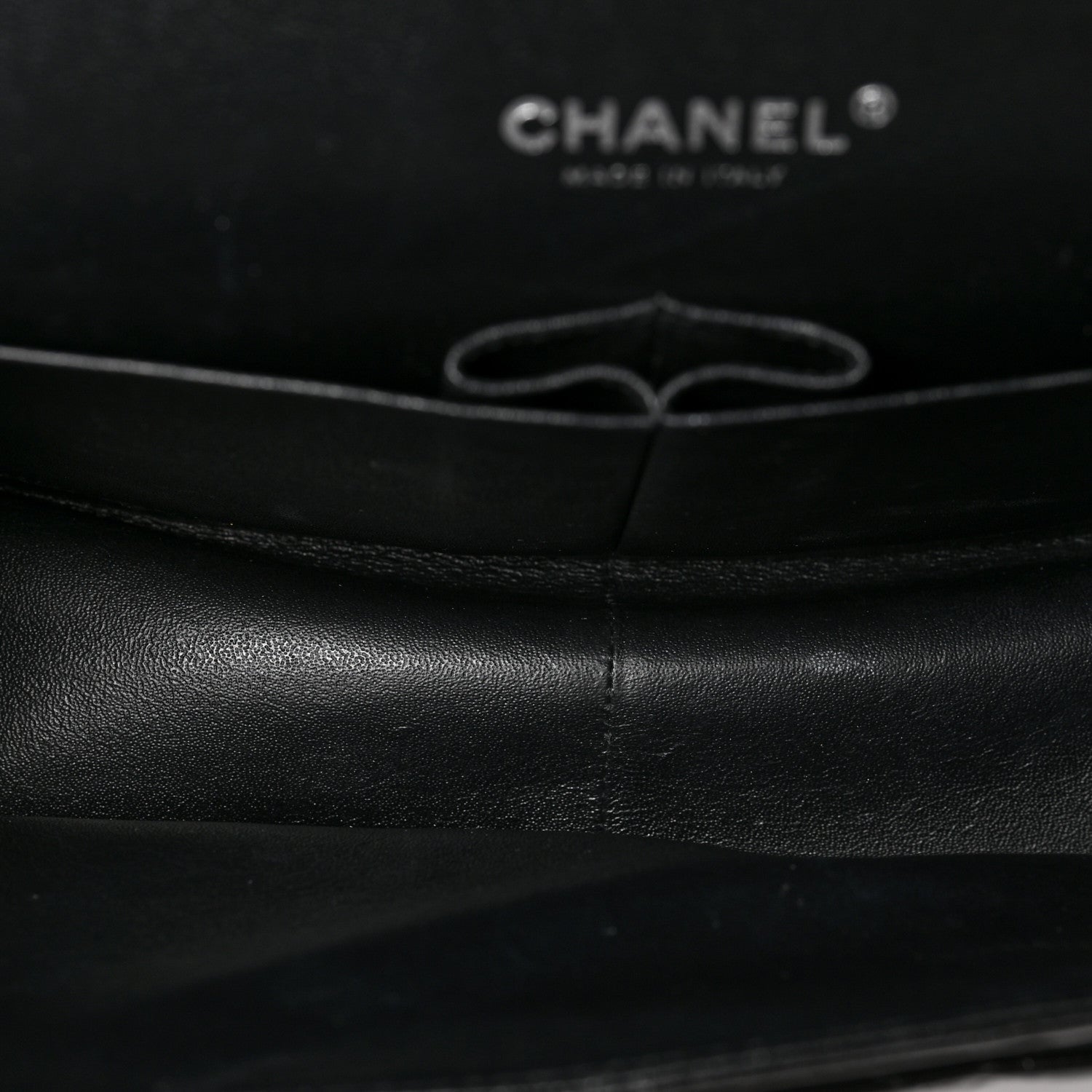 Chanel Shiny Distressed Calfskin Quilted Jumbo Double Flap So Black 6 of 10