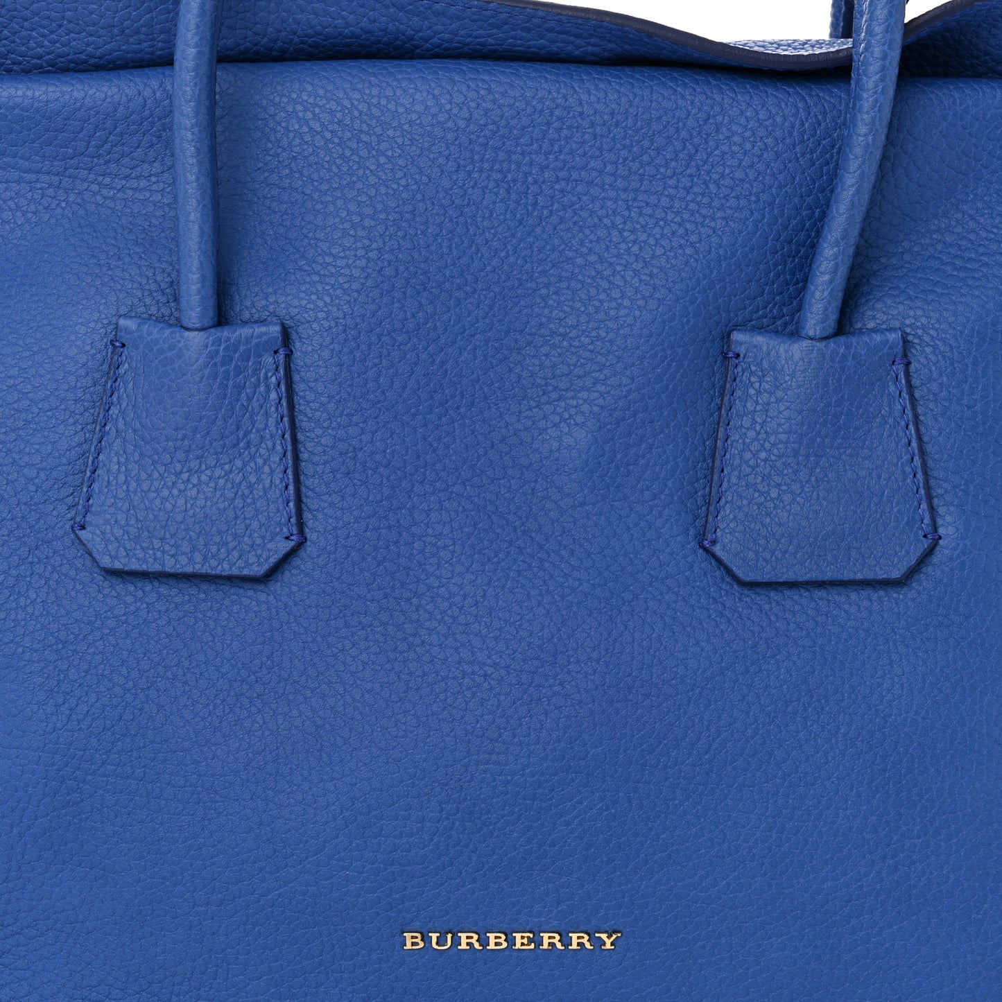 Grainy Calfskin Medium Baynard Tote Brilliant Blue