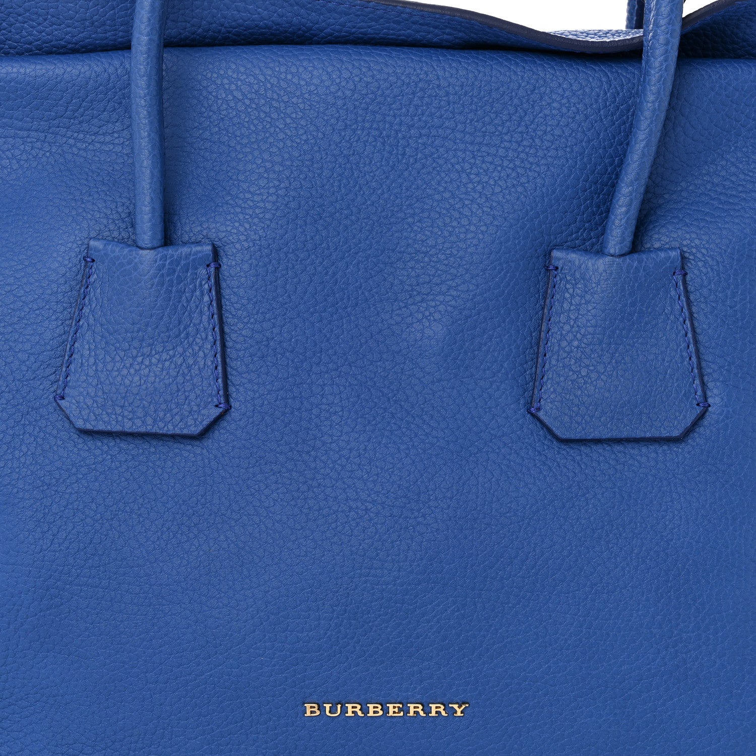 Burberry Grainy Calfskin Medium Baynard Tote Brilliant Blue 8 of 10