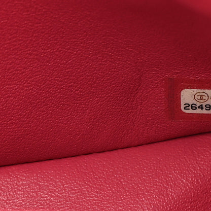 Chanel Caviar Quilted Medium Double Flap Dark Red 7 of 15
