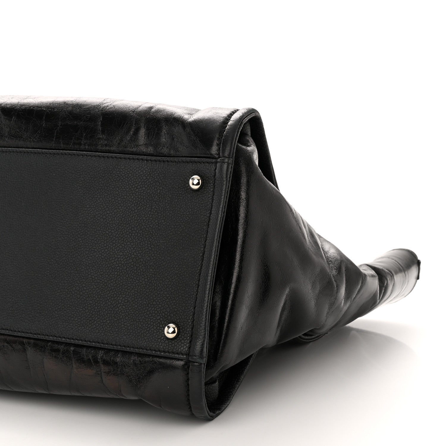 Chanel Glazed Calfskin Medium Deauville Tote Black 10 of 10