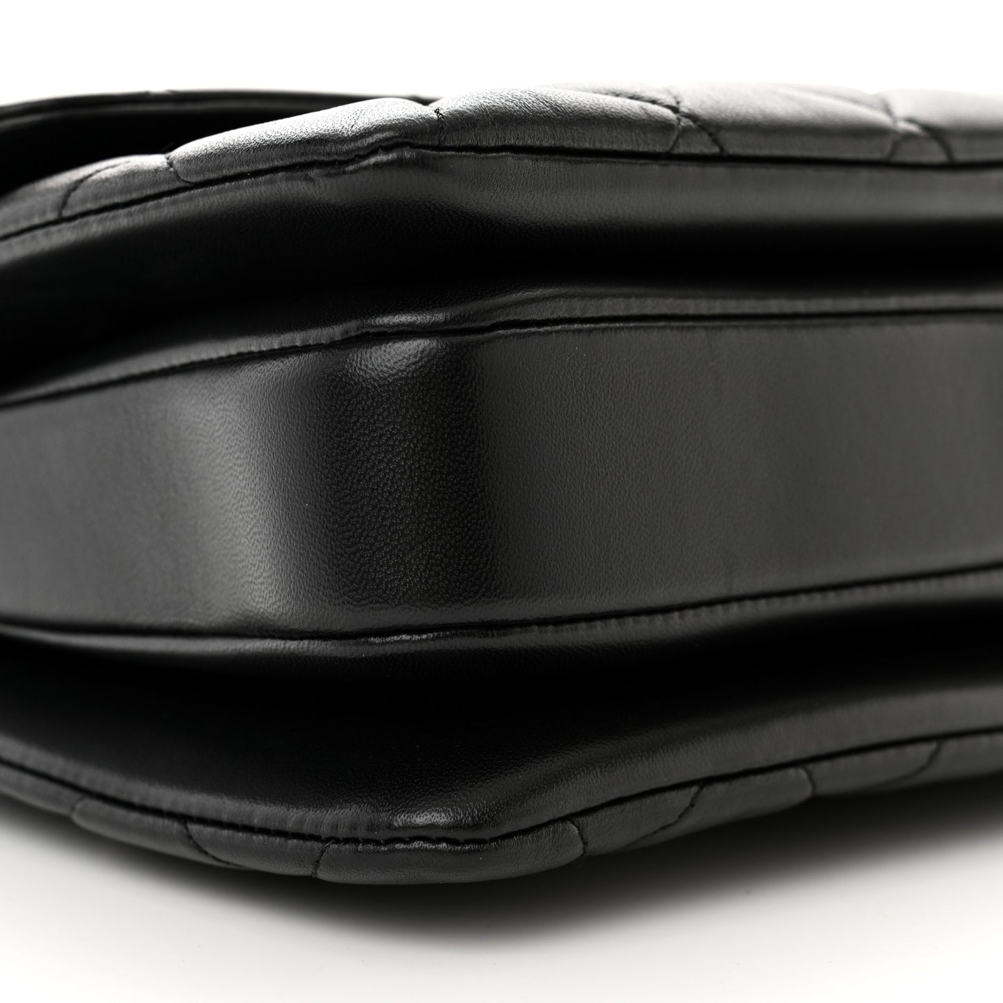 Lambskin Quilted Small Trendy CC Dual Handle Flap Bag Black
