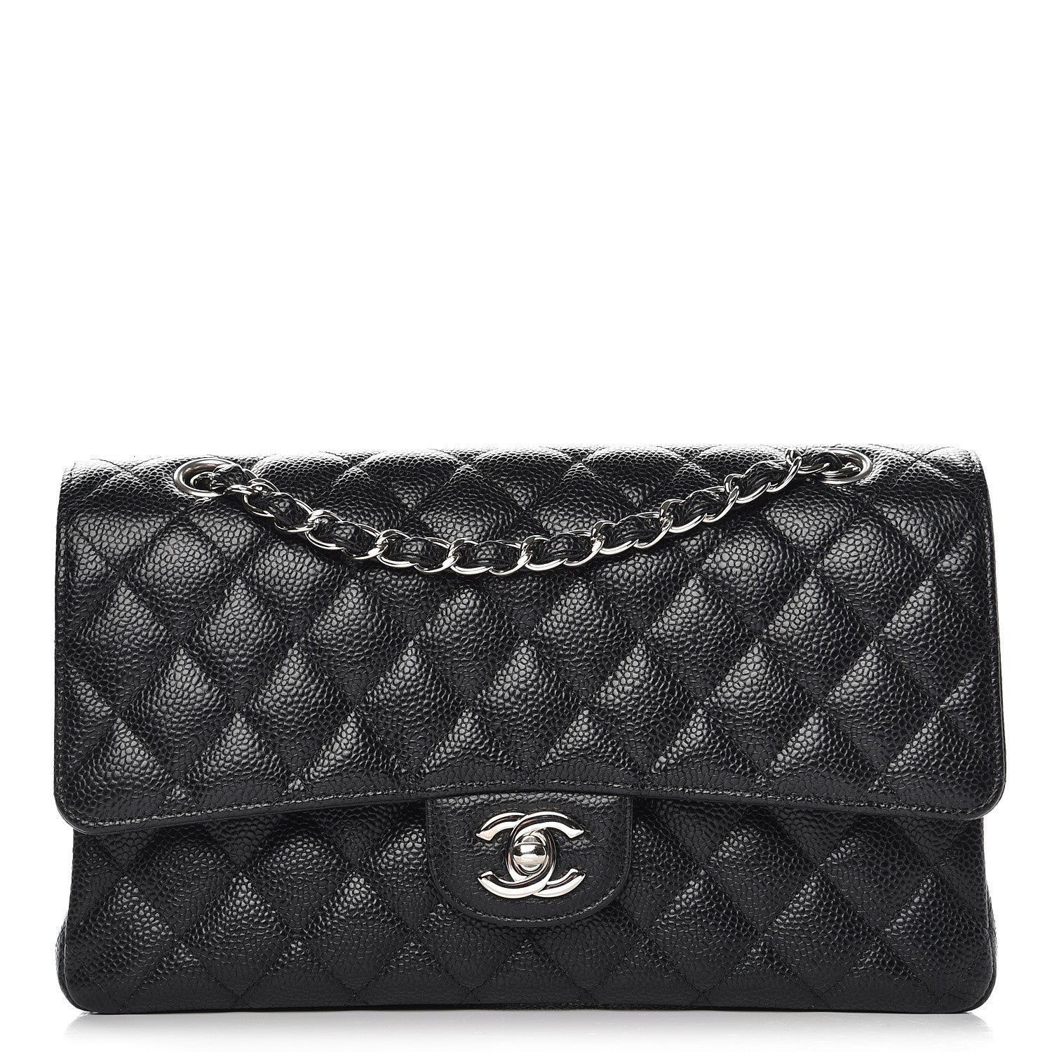 Chanel Caviar Quilted Medium Double Flap Black 1 of 9