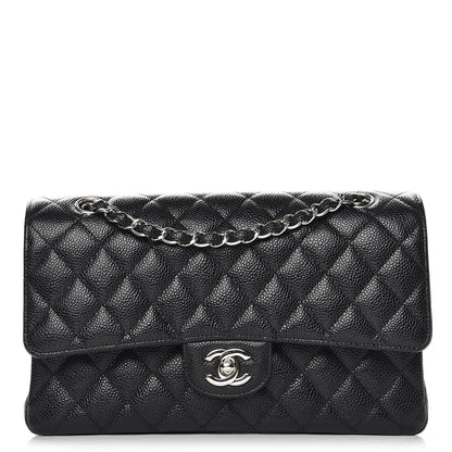 Chanel Caviar Quilted Medium Double Flap Black 1 of 9