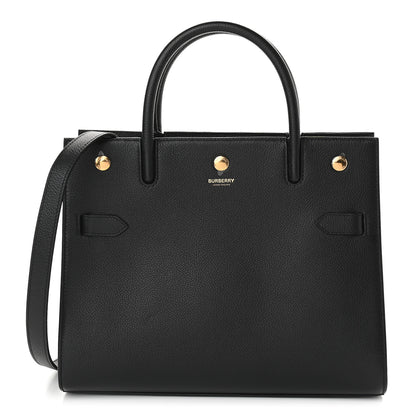 Burberry Grainy Calfskin Small Title Bag Black 1 of 10