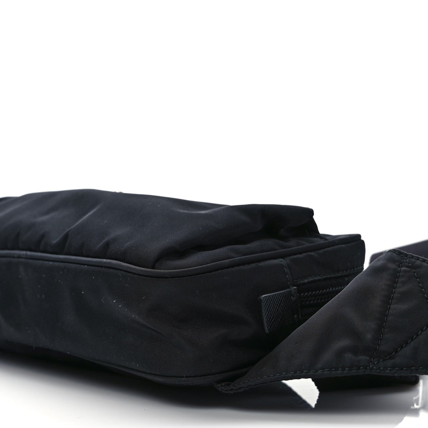 Re-Nylon Saffiano Belt Bag Black