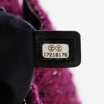 Chanel Tweed Mini Backpack is Back Plum 8 of 8