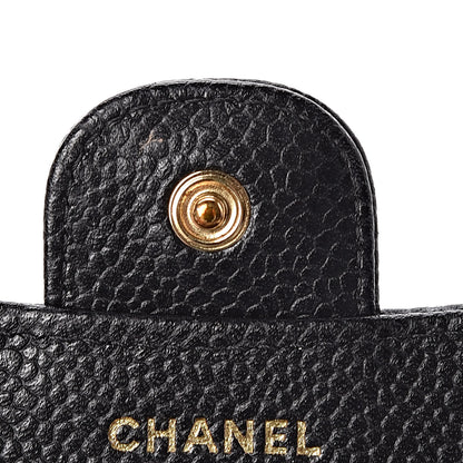 Chanel Caviar Quilted Compact Flap Wallet Black 8 of 9