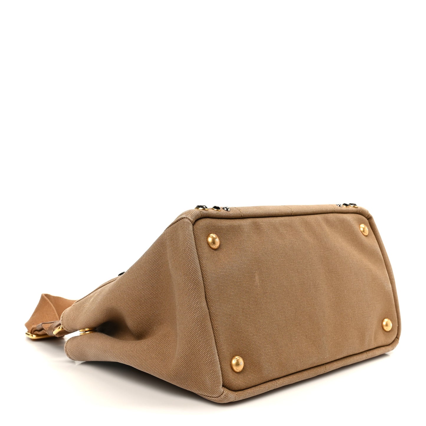 Canapa Crystal Studded Tote Tobacco