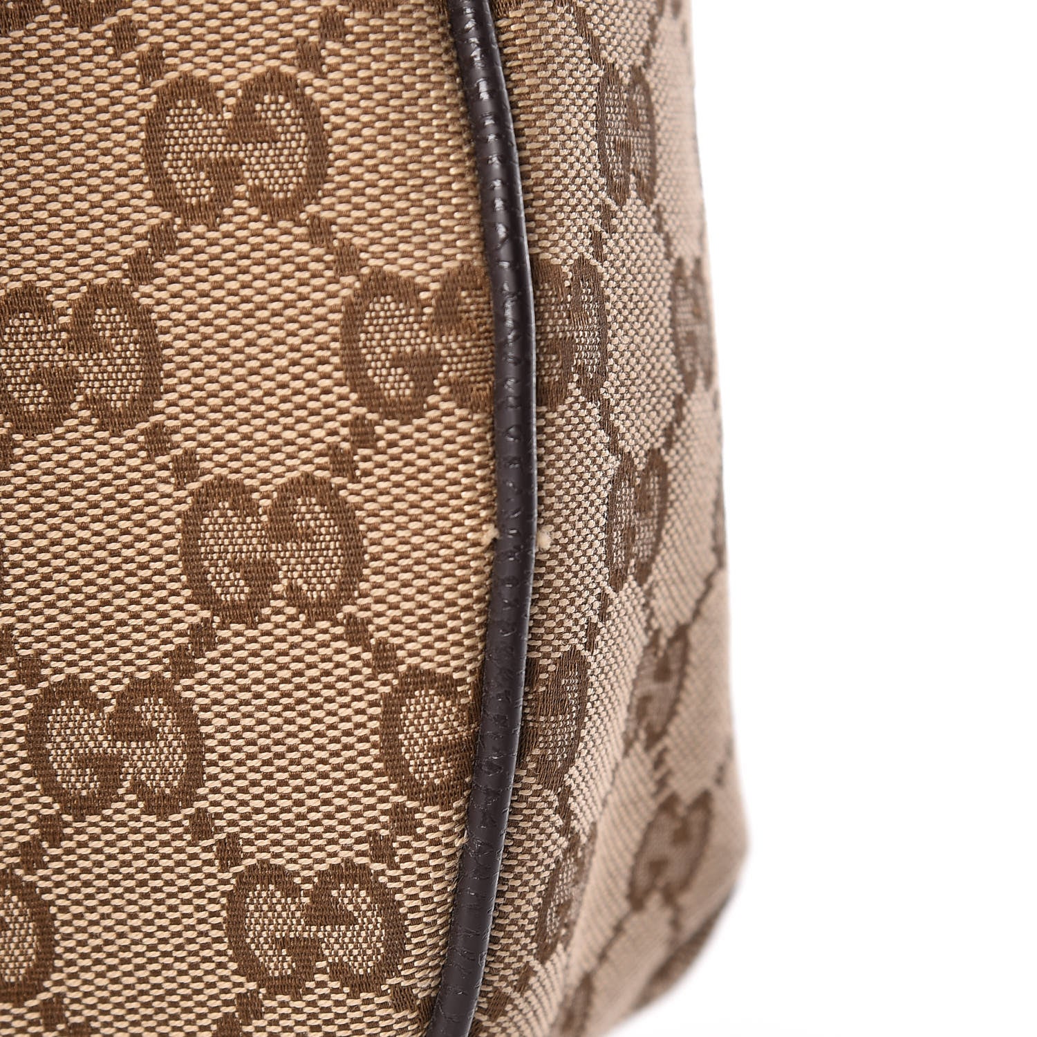 Gucci Monogram Web Medium Half Moon Hobo Dark Brown 11 of 11