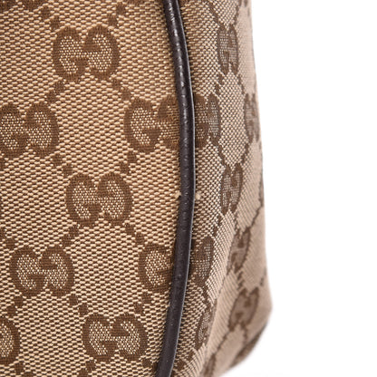 Gucci Monogram Web Medium Half Moon Hobo Dark Brown 11 of 11