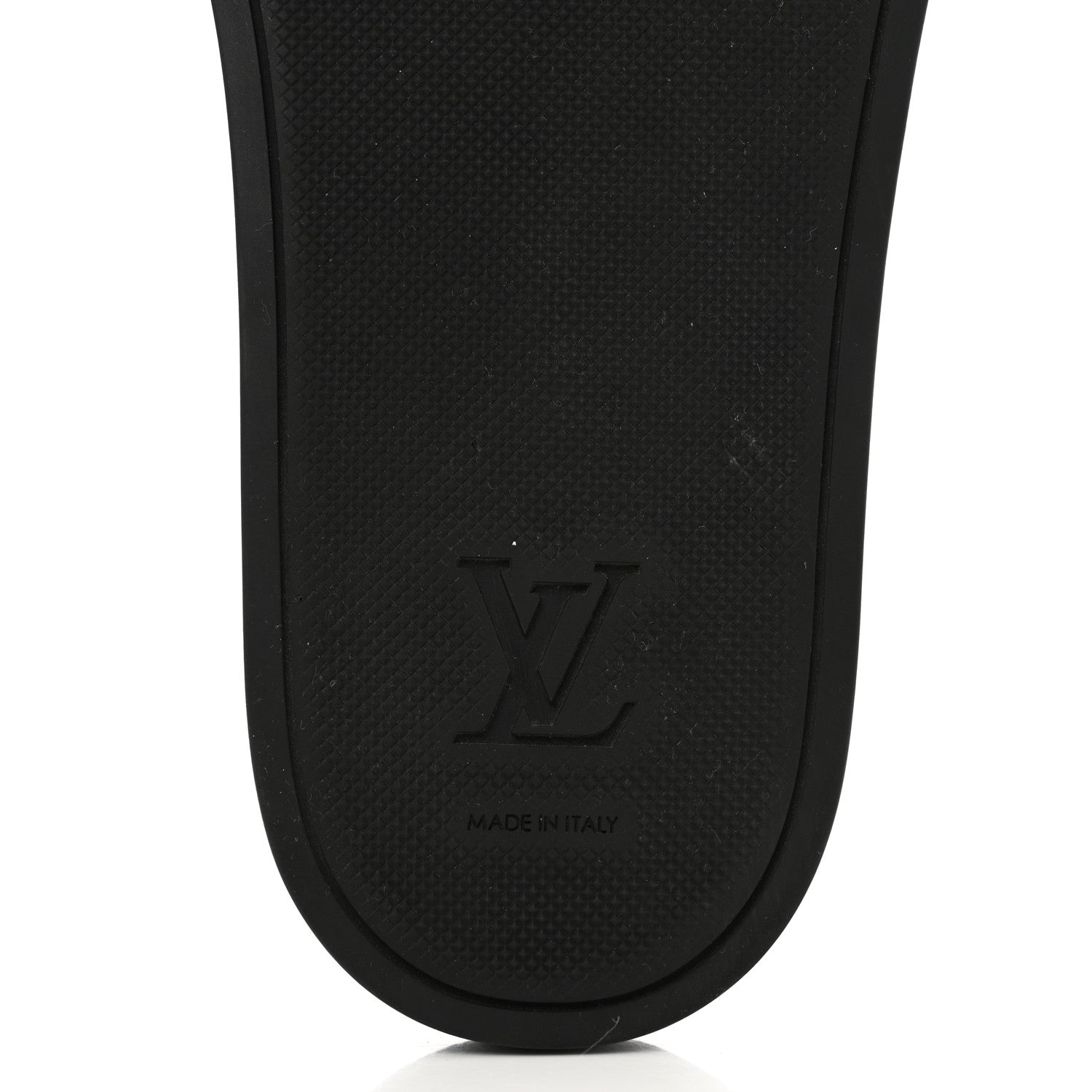Louis Vuitton Rubber Monogram Eclipse Mens Waterfront Mules 10.5 Black 6 of 9