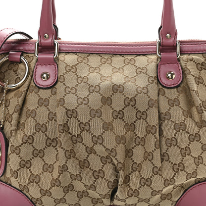 Gucci Monogram Medium Sukey Top Handle Peonia Flower 8 of 10