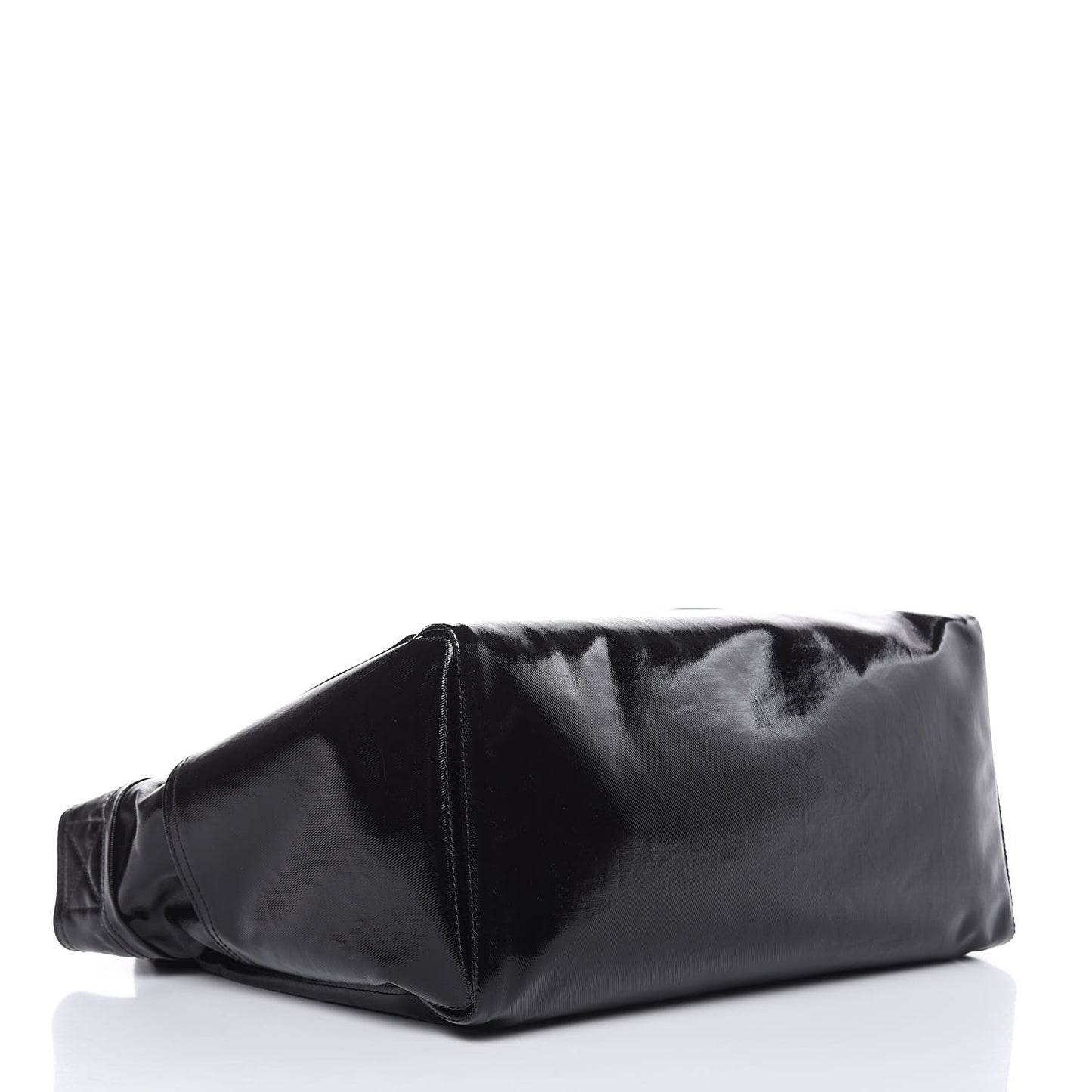 Shiny Canvas VLTN Medium Messenger Bag Black