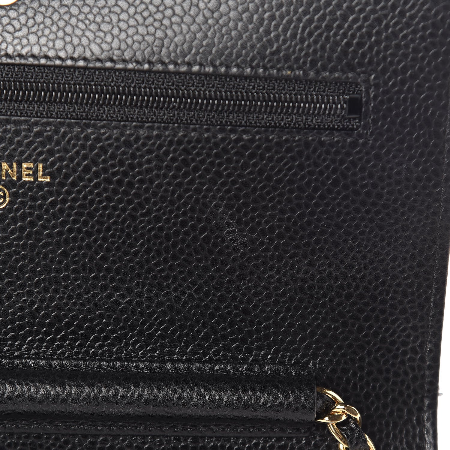 Chanel Caviar Quilted Wallet On Chain WOC Black 12 of 13