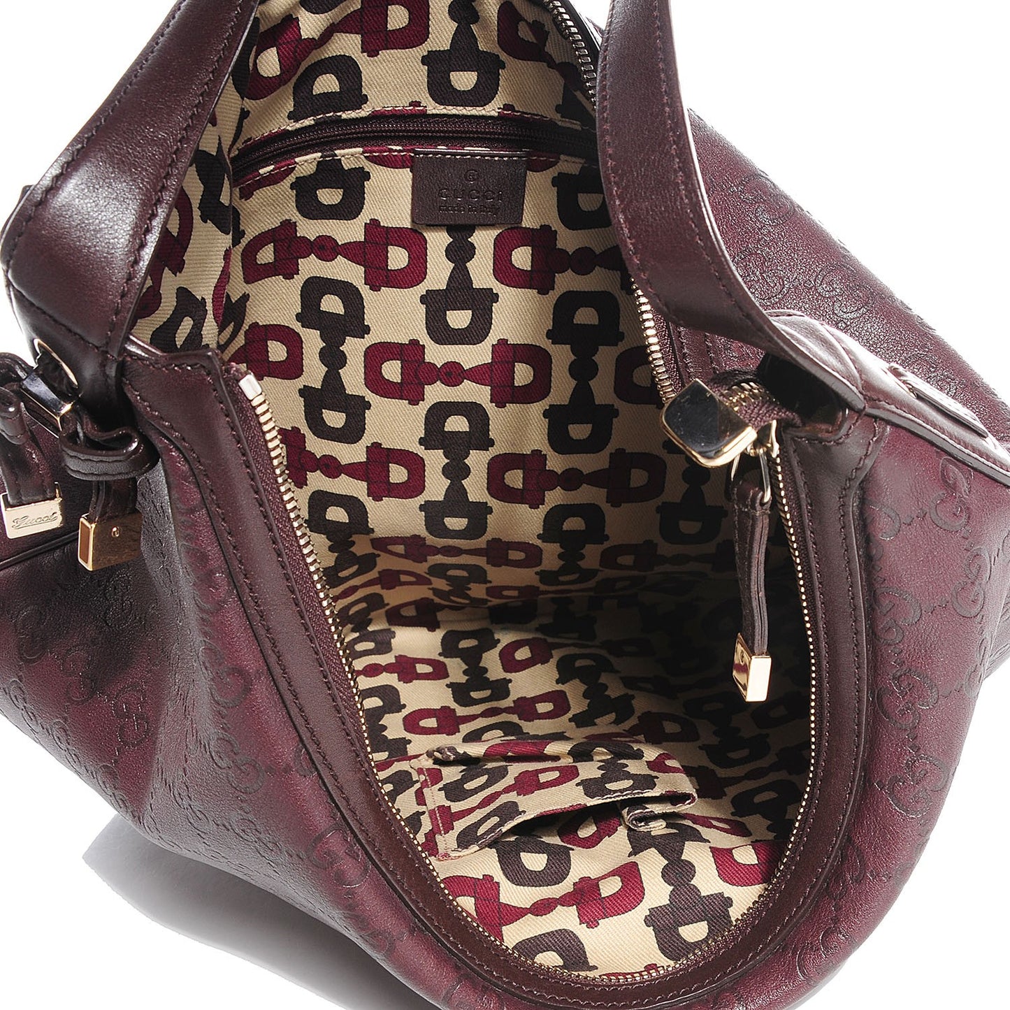 Guccissima Large Princy Hobo Dark Brown