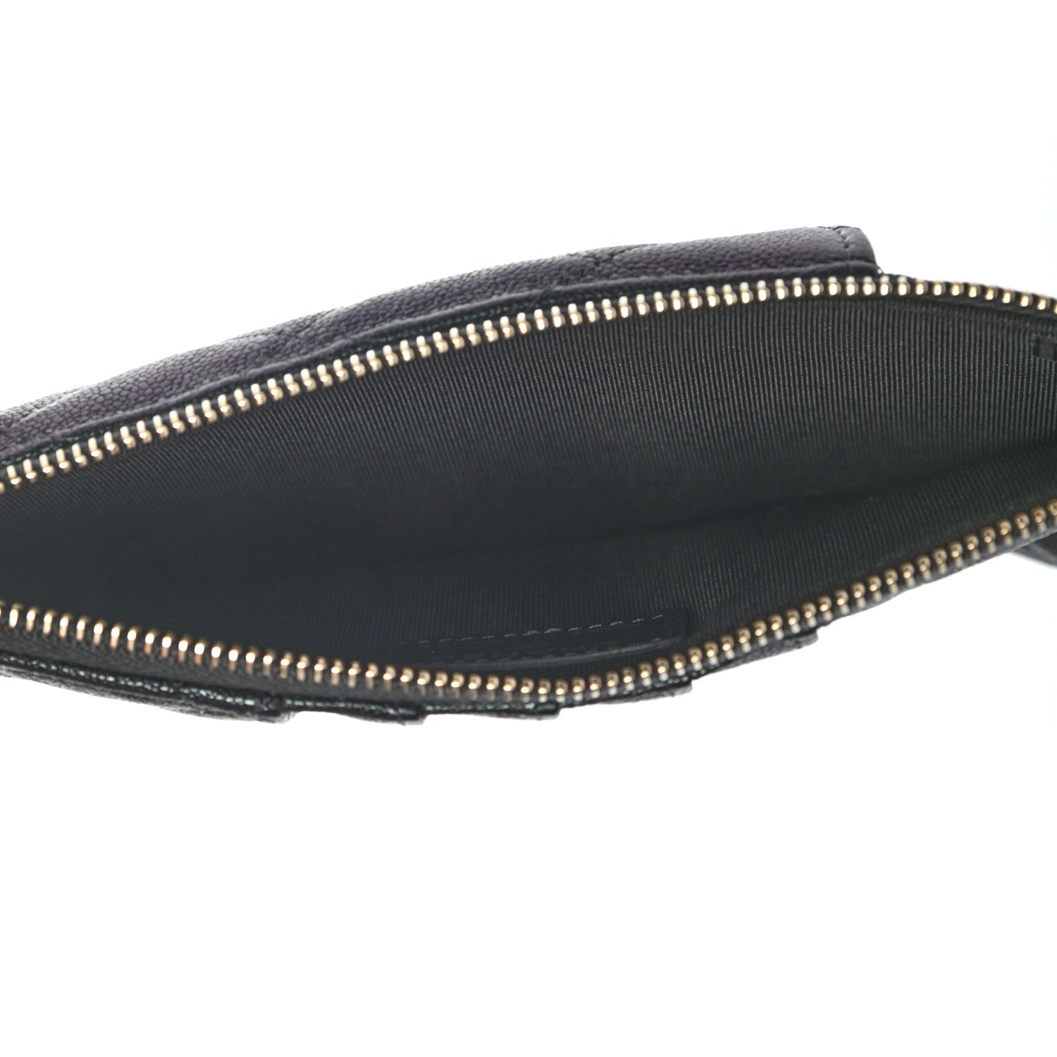 Chanel Iridescent Caviar Quilted Classic Flat Wallet Pouch Black 5 of 7