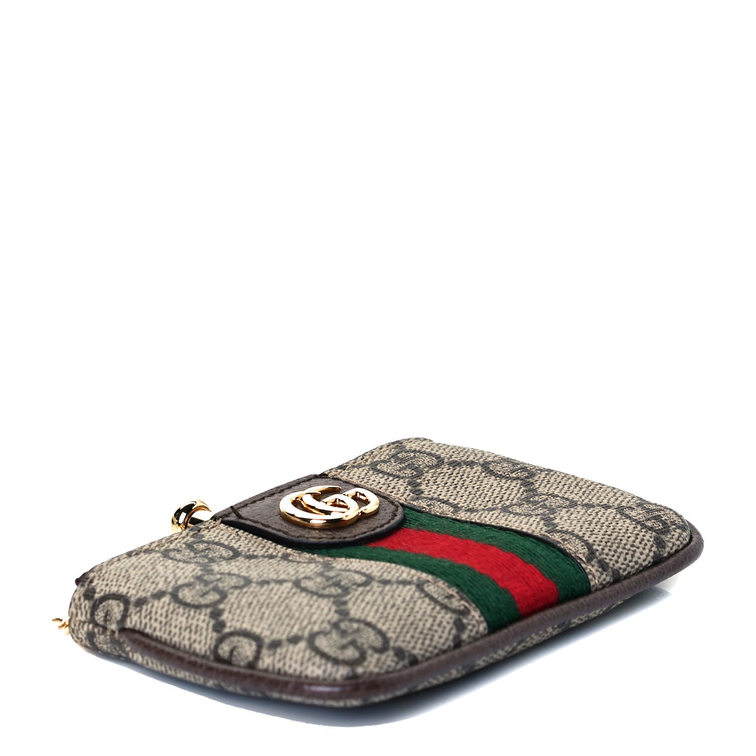 Gucci GG Supreme Monogram Web Ophidia Key Case Beige New Acero 3 of 8