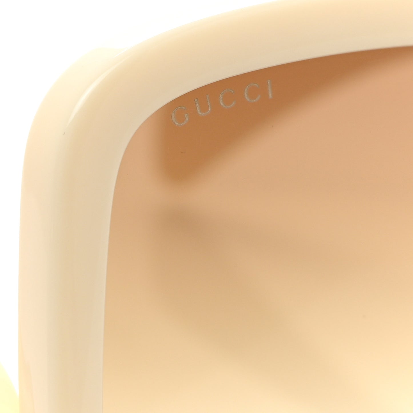 Acetate Rectangle Frame Sunglasses GG1326S White