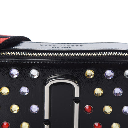Marc Jacobs Patent Crystal Embellished Snapshot Camera Bag Black 10 of 10