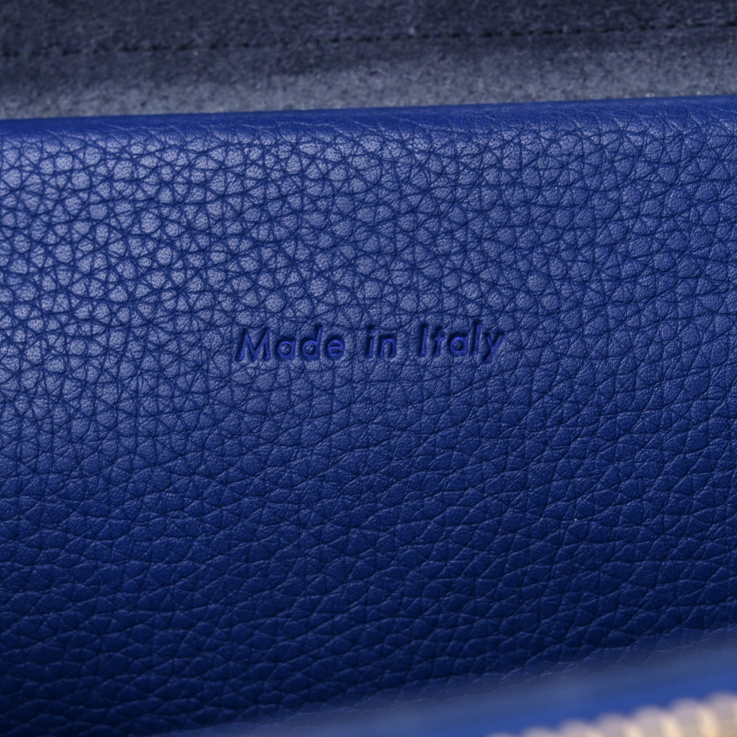 Celine Grained Calfskin Small Belt Bag Indigo 7 of 17