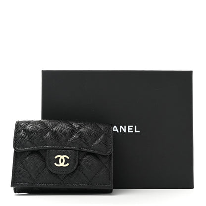 Chanel Caviar Quilted Double Flap Wallet Black 8 of 8