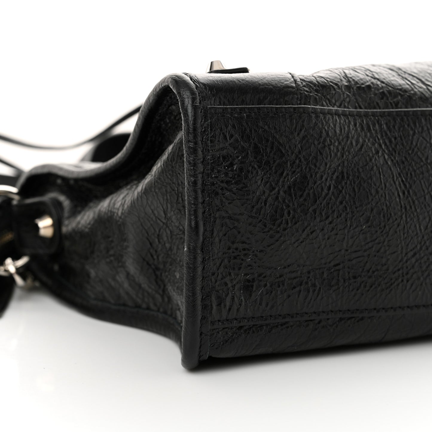 Agneau Classic Silver Hardware S City Black