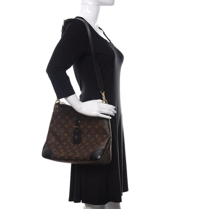 Louis Vuitton Monogram Odeon MM Black 2 of 10